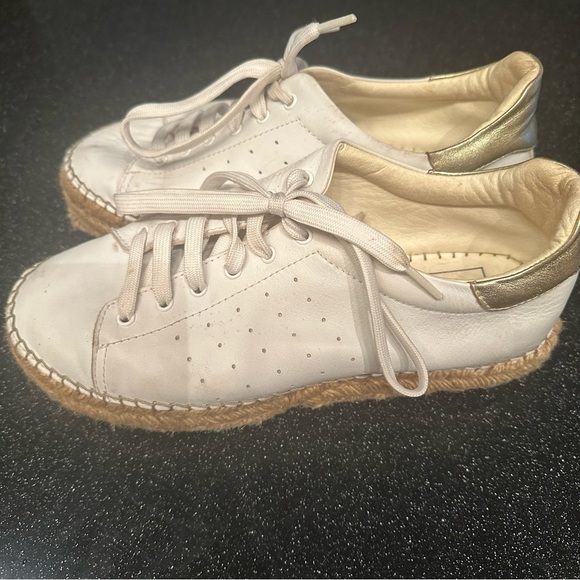 Women's White Espadrille Sneakers - Picture 2 of 8